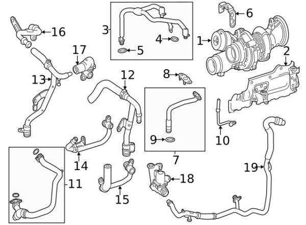 A0299972345 - NEW MERCEDES-BENZ GLE G-CLASS TURBOCHARGER OIL LINE O-RING A0299972345 GENUINE