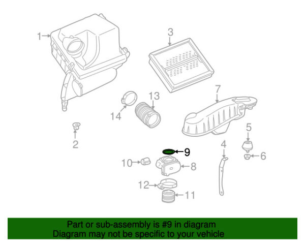 A0299977148 - NEW MB SLK C-CLASS UPPER FUEL INJECTION THROTTLE GENUINE