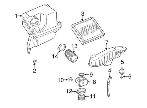 A0299977148 - NEW MB SLK C-CLASS UPPER FUEL INJECTION THROTTLE GENUINE