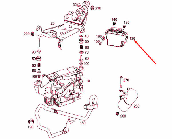 A0993200258 - NEW MERCEDES-BENZ E W213 VALVE BLOCK A0993200258 ORIGINAL