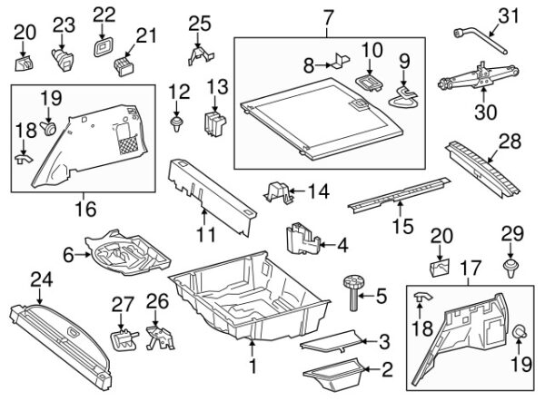 A099680011164 - Mercedes-Benz Replacement Tire Cover Clip A099680011164