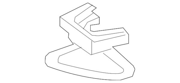 A099680041164 - Mercedes-Benz Spare Tire Compartment Bracket A099680041164