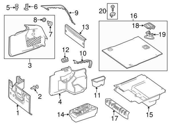 A099680041164 - Mercedes-Benz Spare Tire Compartment Bracket A099680041164