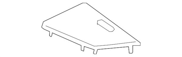 A09969401378T92 - NEW MERCEDES-BENZ E CLS CLASS REAR LEFT SPEAKER COVER A09969401378T92