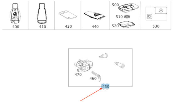 A0997600400 - NEW MB S W222 MAYBACH FRONT DOOR LOCKING SET KIT LHD A0997600400 ORIGINAL