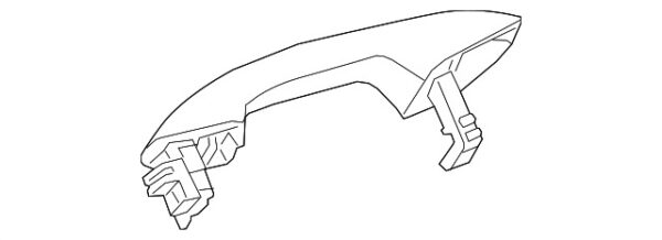A09976020019040 - Mercedes-Benz exterior door handle rear right outside A09976020019040