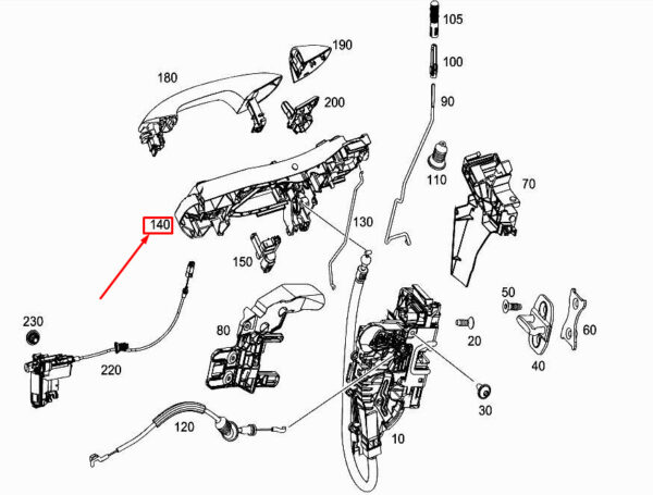 A0997604500 - NEW MERCEDES-BENZ E W213 FRONT RIGHT DOOR BEARING MOUNT A0997604500 GENUINE