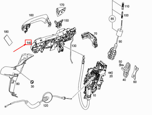 A0997604600 - NEW MERCEDES-BENZ GLC X253 FRONT RIGHT TURTLES A0997604600 GENUINE