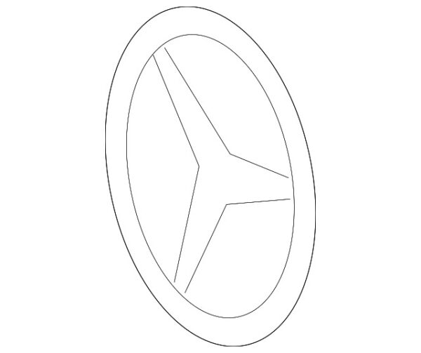 A09981085009999 - Mercedes-Benz tailgate emblem A09981085009999