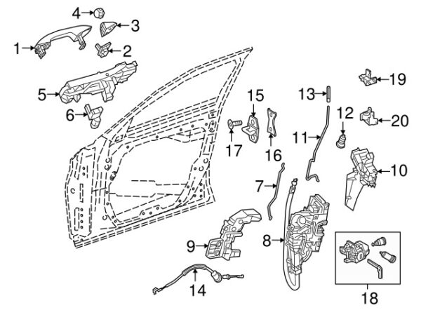 A099820028364 - NEW MERCEDES-BENZ C AMG CLASS FRONT RIGHT COURTESY LIGHT GENUINE