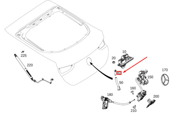 A0999970029 - NEW MB GLE W167 COUP� REAR ENDURE TRAINING AS0999970029 GENUINE