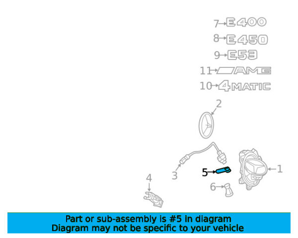 A0999970129 - Mercedes-Benz Park Assist Camera Bracket A0999970129