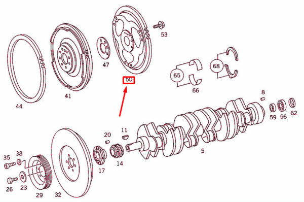 A1030300512 - NEW MERCEDES-BENZ 190 W201 FLYWHEEL RING GEAR A1030300512 ORIGINAL