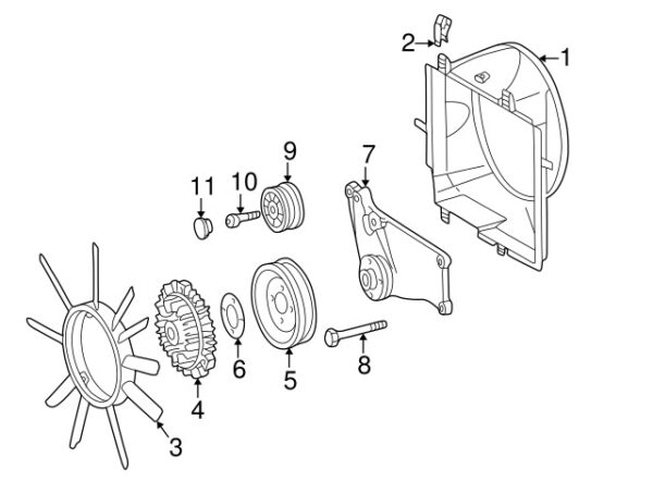 A1032050510 - NEW MERCEDES-BENZ SL E-CLASS ENGINE COOLING FAN A1032050510 GENUINE