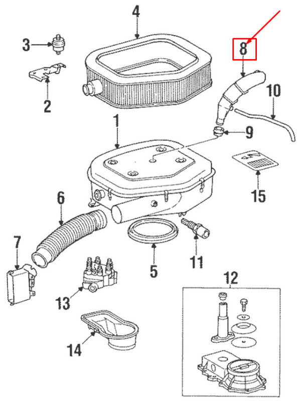 A1040941482 - MERCEDES-BENZ SL R129 AIR SUPPLY HOSE A1040941482 NEW GENUINE