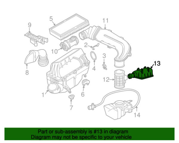 A1041400087 - NEW MERCEDES-BENZ E-CLASS ENGINE AIR INTAKE RESONATOR A1041400087 GENUINE