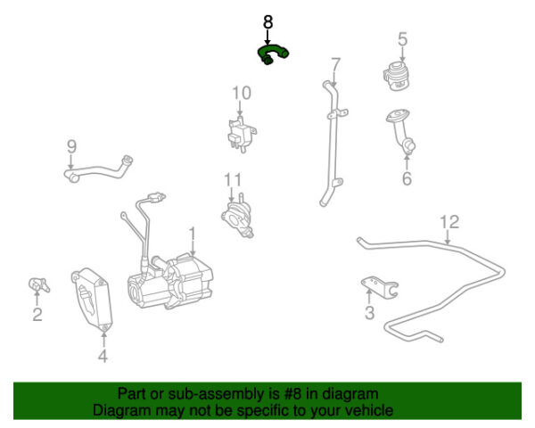 A1041412783 - NEW MERCEDES-BENZ E C-CLASS UPPER SECONDARY AIR INJECTION PUMP A1041412783