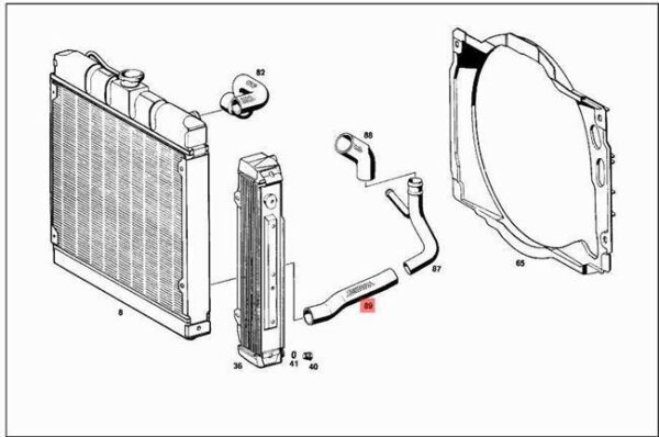 A1105011882 - NEW MERCEDES HOSE W114 1105011882 ORIGINAL