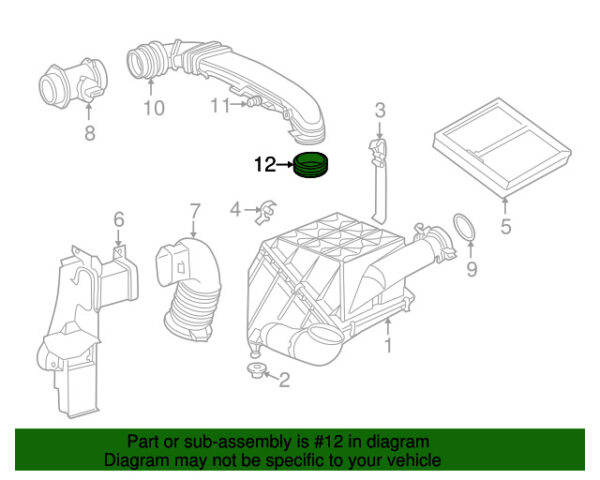 A1110940391 - NEW MERCEDES-BENZ C-CLASS ENGINE AIR INTAKE HOSE ADAPTER A1110940391 GENUINE