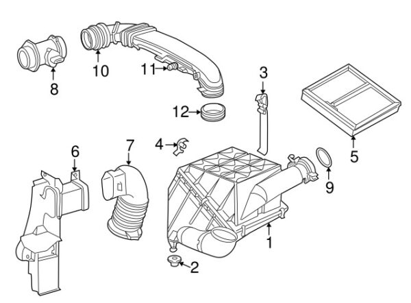 A1110940391 - NEW MERCEDES-BENZ C-CLASS ENGINE AIR INTAKE HOSE ADAPTER A1110940391 GENUINE