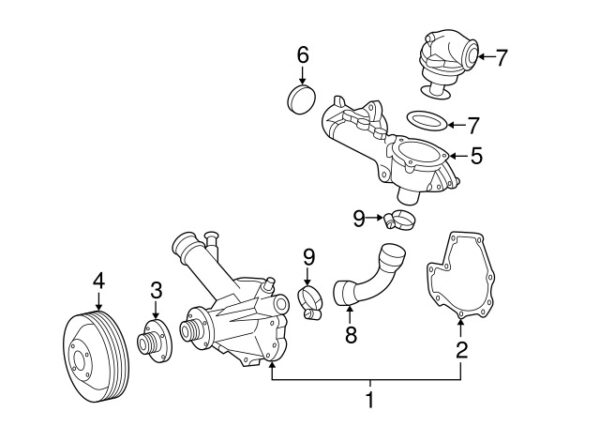 A1112020110 - Mercedes-Benz Engine Water Pump Pulley A1112020110