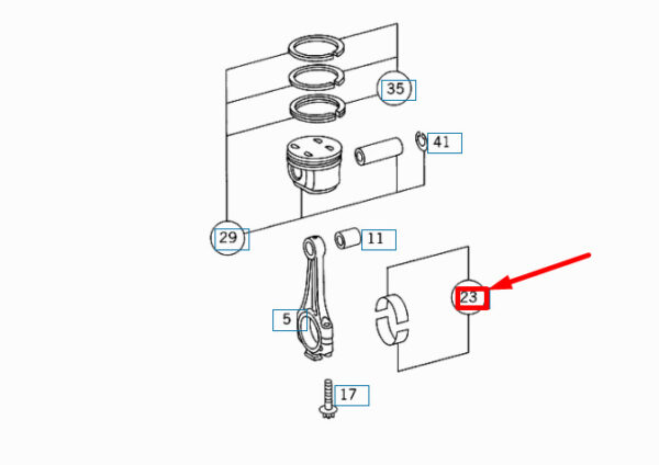 A1120300060 - New MERCEDES-BENZ SL R129 Engine Connecting Rod Bearing A1120300060
