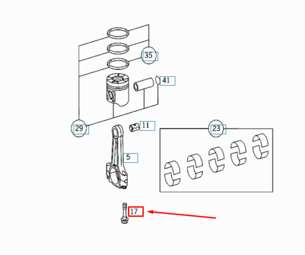 A1120380071 - NEW MERCEDES-BENZ ML W163 CONNECTING SCREW A1120380071 ORIGINAL