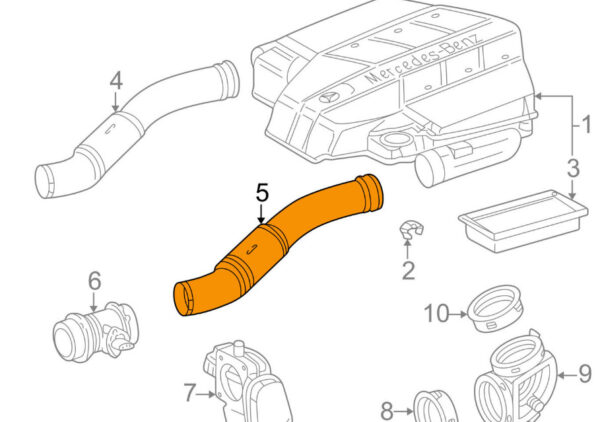 A1120942582 - NEW MB SLK R170 AIR INTAKE HOSE 2.3L PETROL A1120942582 OEM