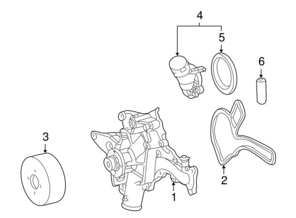 A1122030382 - Mercedes-Benz Engine Coolant Bypass Hose A1122030382