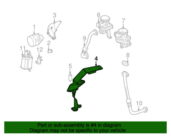 A1132301540 - NEW MERCEDES-BENZ SL-CLASS SECONDARY AIR INJECTION PUMP ADAPTER A1132301540