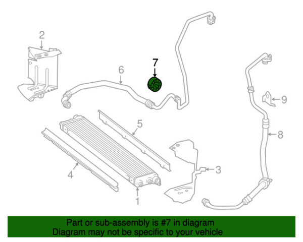 A1164661482 - NEW MERCEDES-BENZ SL-CLASS ENGINE OIL COOLER LINE SOCKET A1164661482 ORIGINAL
