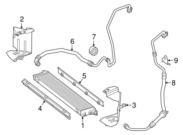 A1164661482 - NEW MERCEDES-BENZ SL-CLASS ENGINE OIL COOLER LINE SOCKET A1164661482 ORIGINAL