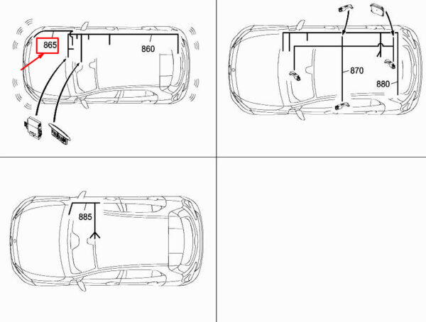 A1175401408 - NEW MERCEDES-BENZ GLA X156 PARKING ELECTRONIC SYSTEM SYSTEM A1175401408 GENUINE