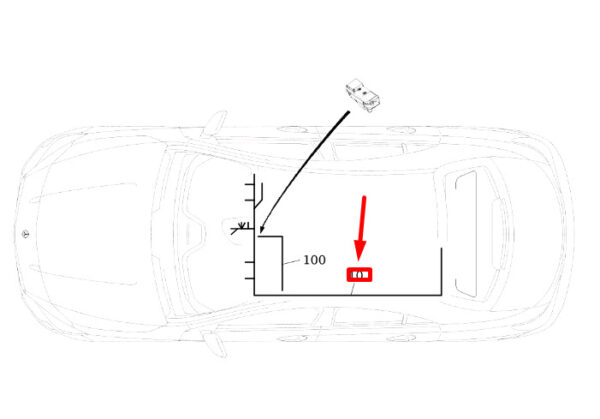 A1175402307 - NEW MB CLA C117 ROOF MOUNTED CABLE WIRING HARNESS A1175402307 ORIGINAL