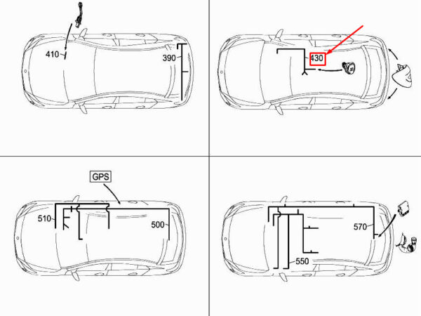 A1175404300 - New MERCEDES-BENZ CLA C117 Cigar Lighter Wiring Harness A1175404300