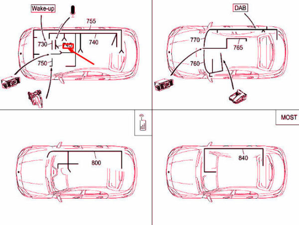 A1175406500 - OEM MERCEDES-BENZ CLA C117 MULTIMEDIA BOX WIRING HARNESS A1175406500 GENUINE