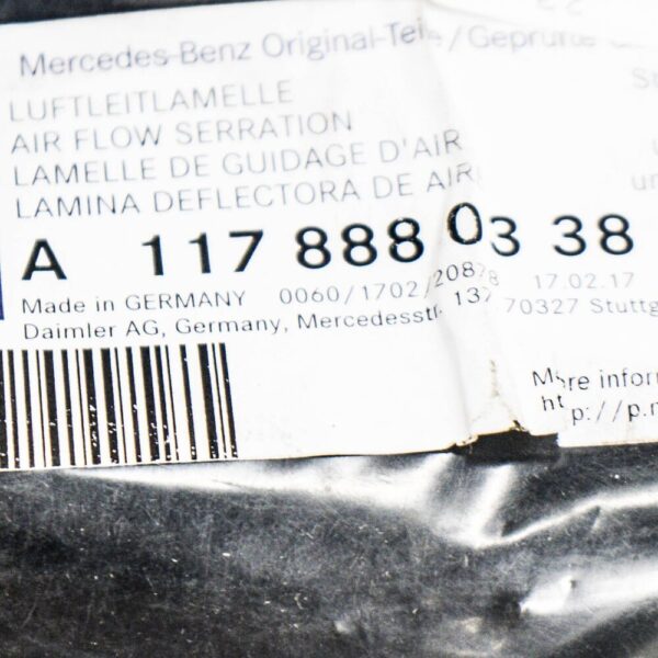 A1178880338 - Mercedes-Benz CLA C117 Air Inlet Right Plate A1178880338 NEW GENUINE