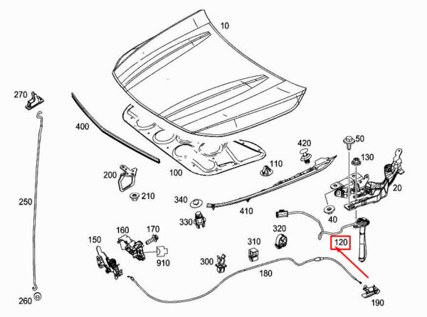 A1179061000 - NEW MERCEDES-BENZ CLA C117 BONNET A1179061000 ORIGINAL