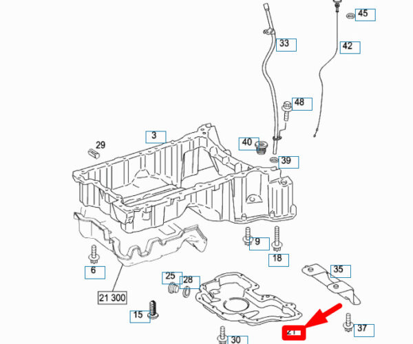 A6420100928 - NEW MERCEDES-BENZ C W204 ENGINE OIL PAN LOWER PART A6420100928 ORIGINAL