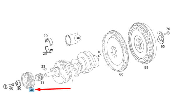 A6420302503 - MB SPRINTER W906 Crankshaft Vibration Damper A6420302503 NEW GENUINE