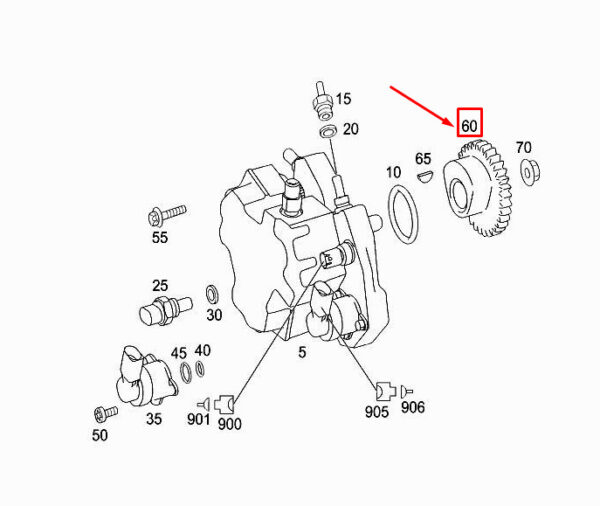 A6420771512 - NEW MERCEDES-BENZ E COUPE C207 FUEL PUMP DRIVE TRANSMISSION A6420771512