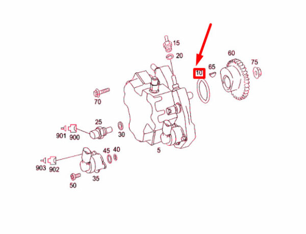 A6420780080 - NEW MERCEDES-BENZ SPRINTER W906 FUEL PUMP GASKET A6420780080 ORIGINAL