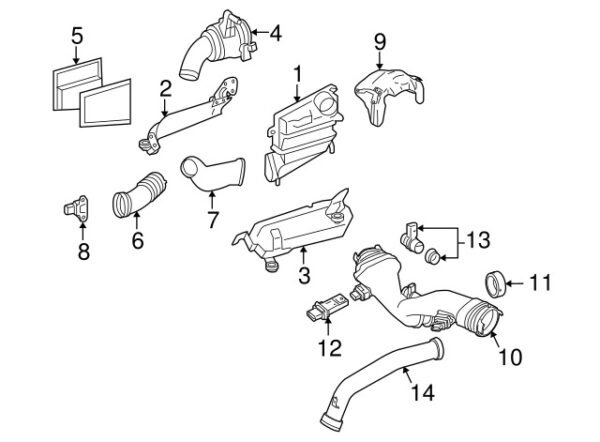 A6420901141 - NEW MERCEDES-BENZ GL E-CLASS LEFT AIR PURIFIER MOUNT A6420901141 ORIGINAL