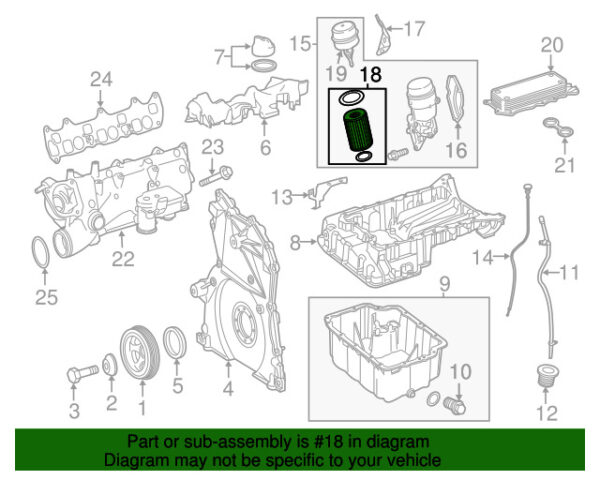 A6421840240 - NEW MERCEDES-BENZ SPRINTER CLASS ENGINE OIL FILTER HOUSING A6421840240 ORIGINAL