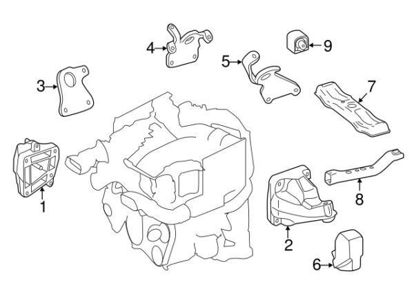 A6422230241 - NEW MERCEDES-BENZ SPRINTER CLASS FRONT ENGINE MOUNT MOUNT A6422230241