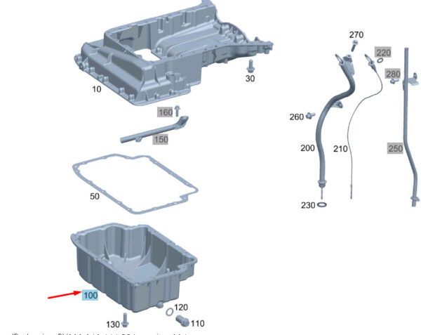 A6510100413 - NEW MERCEDES-BENZ VITO W639 OIL PAN LOWER PART A6510100413 ORIGINAL