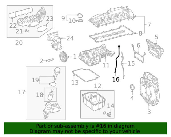 A6510107026 - NEW MERCEDES-BENZ SPRINTER CLASS ENGINE OIL DIVING STICK A6510107026 ORIGINAL