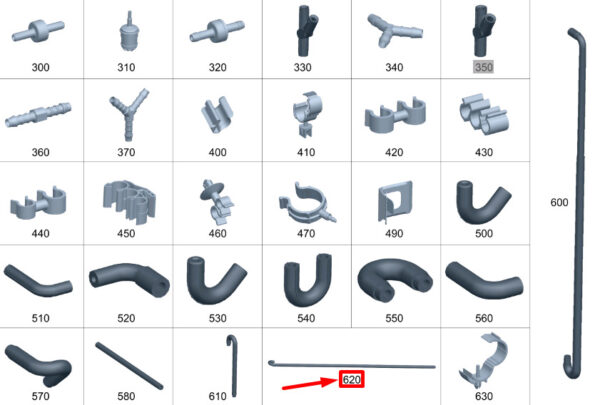 A6510780781 - NEW MERCEDES-BENZ C W204 VACUUM SYSTEM MOLDED HOSE A6510780781