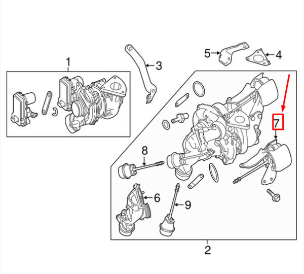 A6510900100 - NEW MERCEDES-BENZ C W204 TURBOCHARGER VACUUM CELL A6510900100 GENUINE