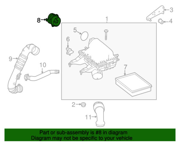 A651090014880 - NEW MERCEDES-BENZ SPRINTER CLASS MASS AIR FLOW SENSOR A651090014880